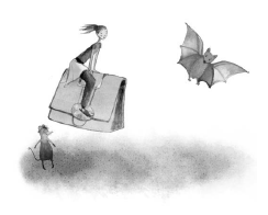 IllustrationAmandafliegtaufTasche